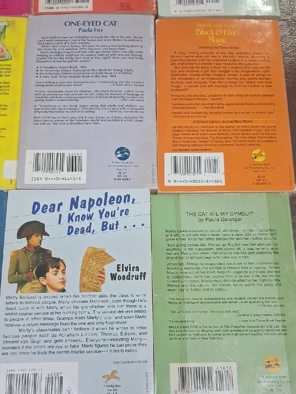 vintage paperbacks, Dell‎ Yearling publishing line popular in the 80s & 90S